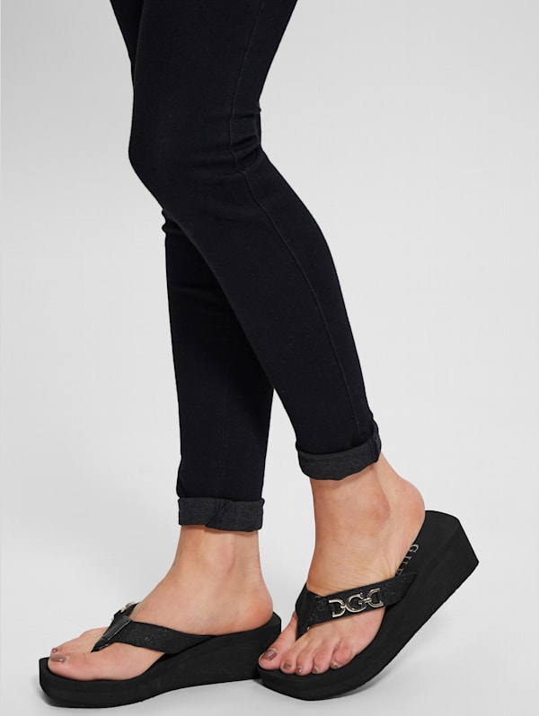 Guess nude wedges top