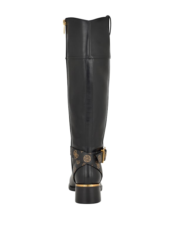 Guess black 2025 riding boots