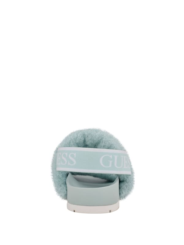 Guess fuzzy slides hotsell