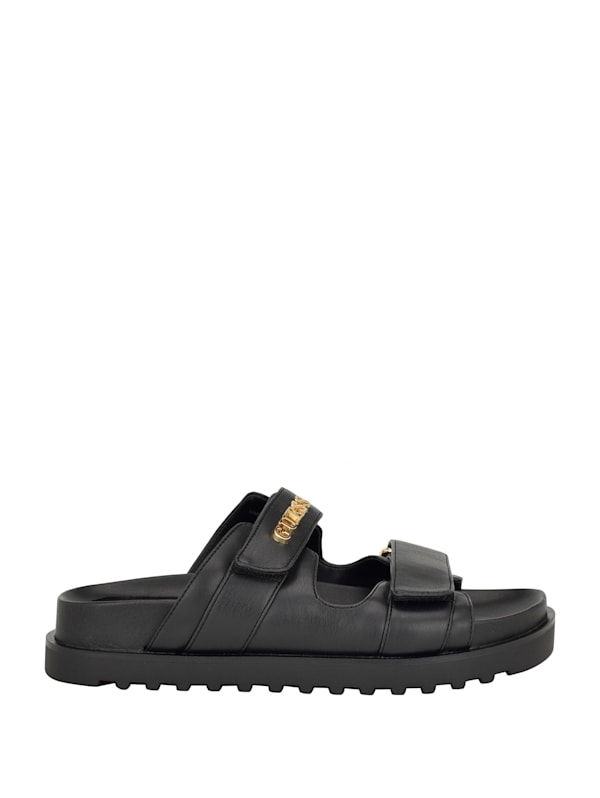 GUESS Fabulon Two strap Slides Black 6