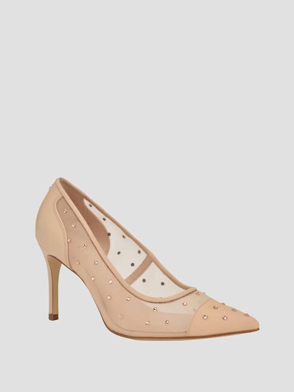 Guess white pumps clearance