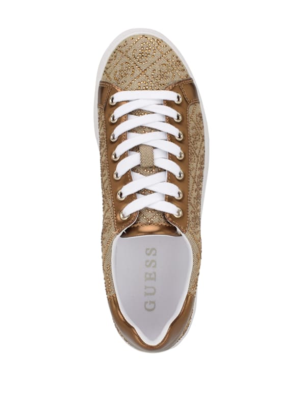Guess gold outlet glitter sneakers