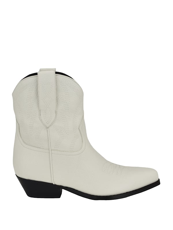 Guess white booties hotsell