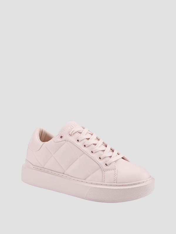 Hilan Quilted Low Top Sneakers GUESS Canada