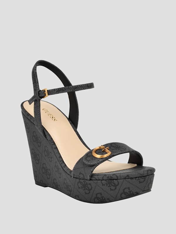 Guess women's discount wedge sandals