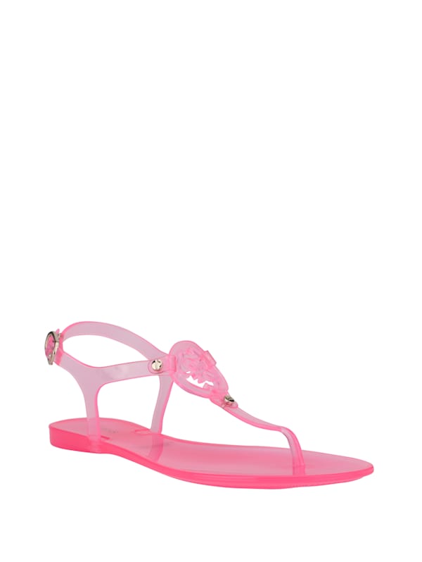T strap sandals top