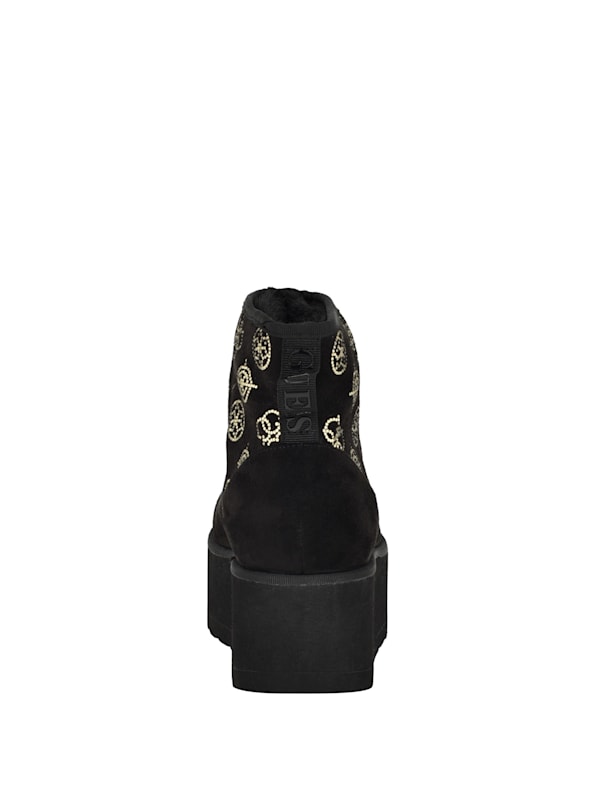 Jilla Platform Faux Suede Booties