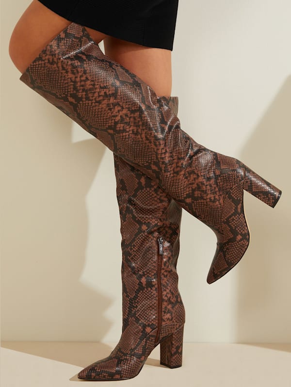Guess discount snakeskin boots