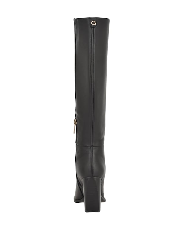 Guess black knee high boots on sale