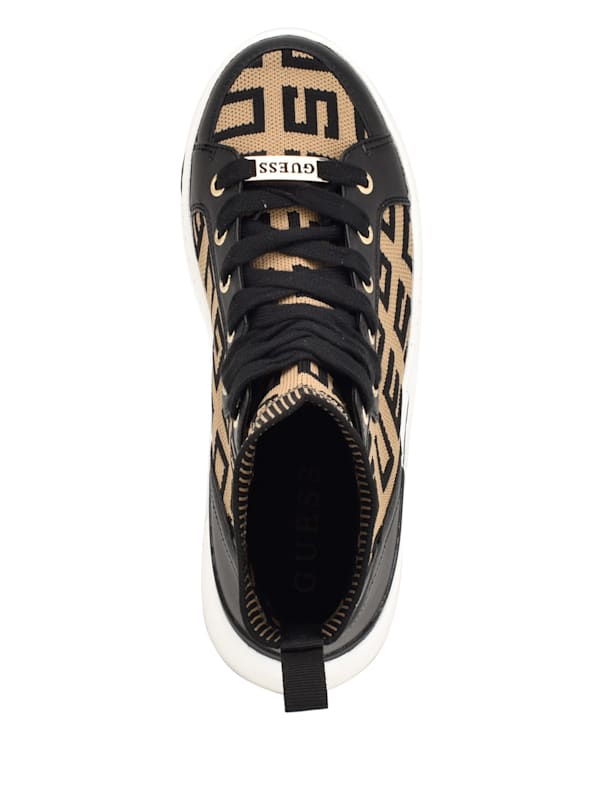 Mannen Logo Knit High Top Sneakers GUESS Canada