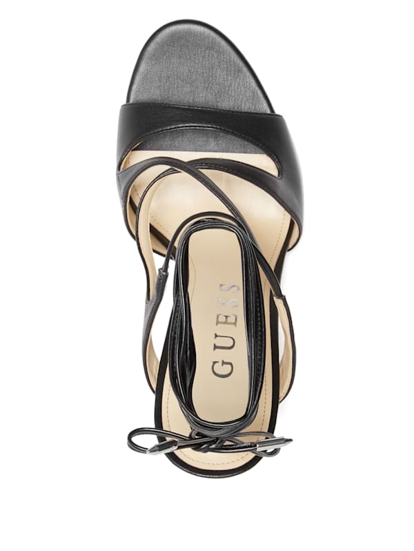 Guess lace up heels hotsell