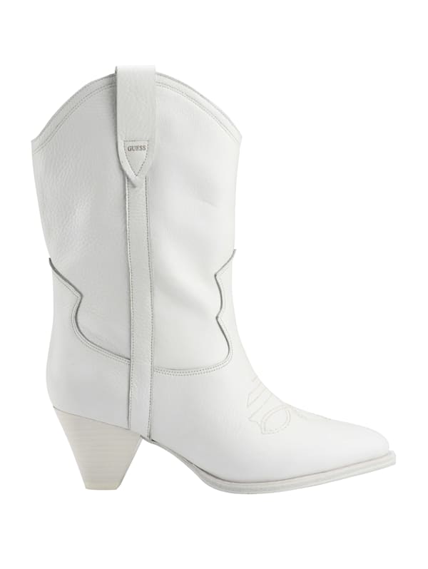 Guess white booties clearance