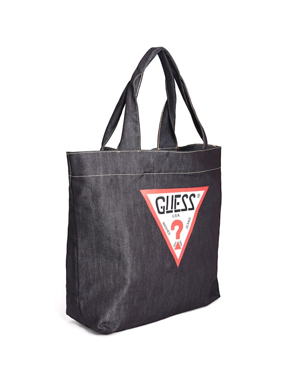 Guess denim tote bag on sale