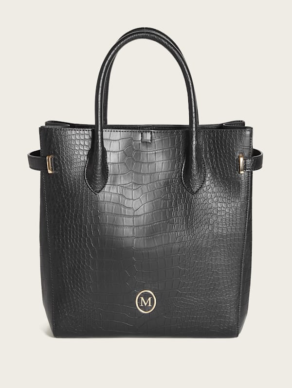 Croc leather tote bag on sale