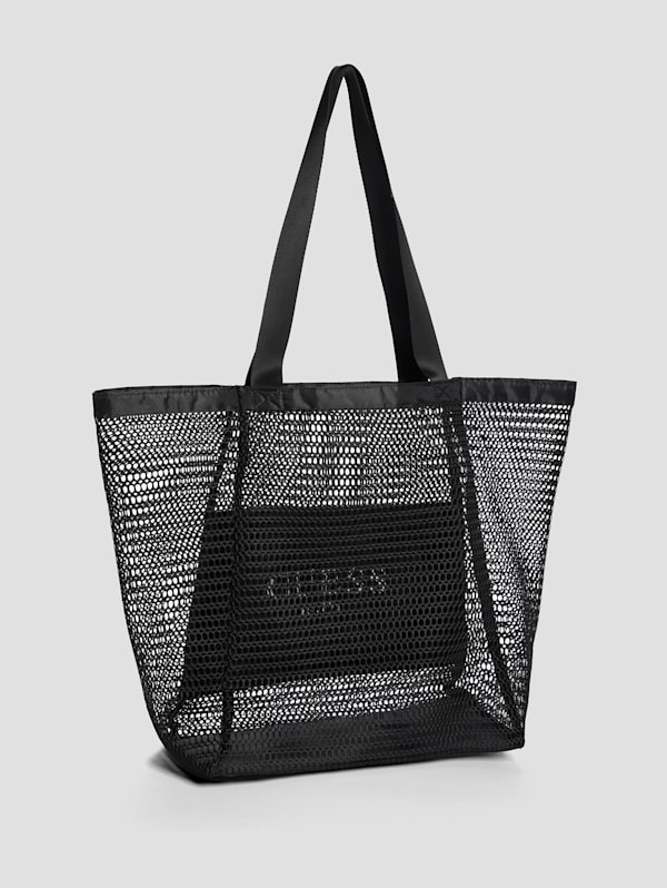 Black mesh tote discount