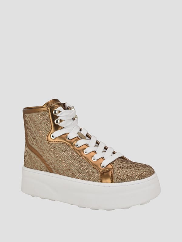 G by guess gold sneakers clearance