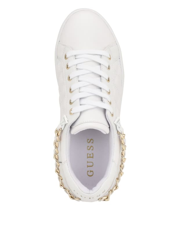 Reney Chain Quilted Sneakers GUESS Canada