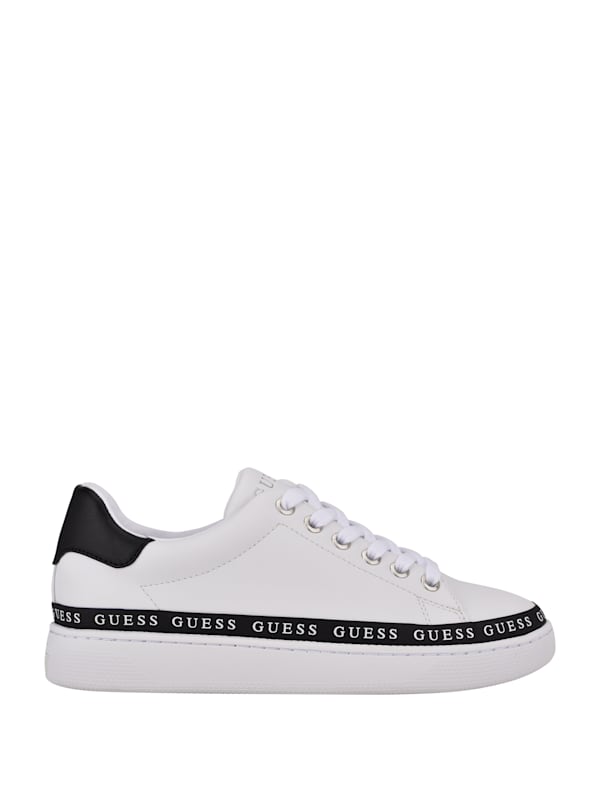 Guess white sale gold sneakers