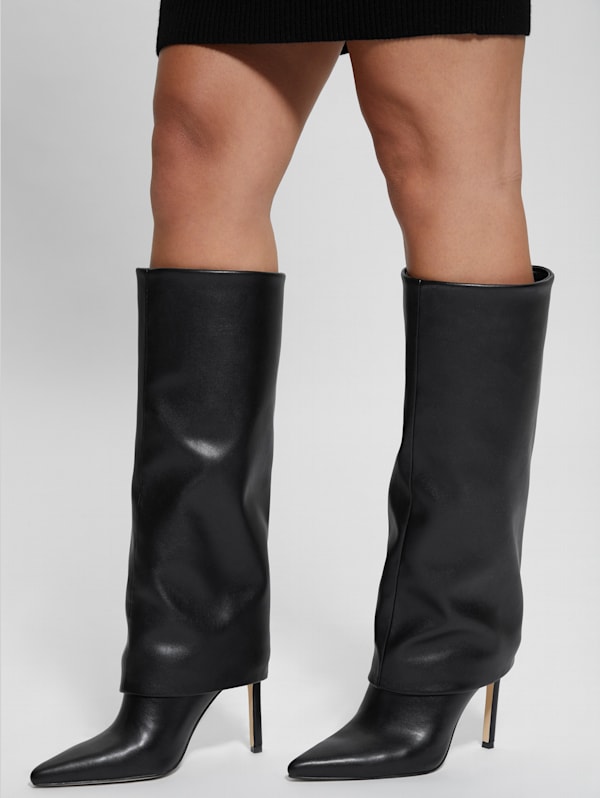 Sabola Fold-Over Knee-High Boots | GUESS