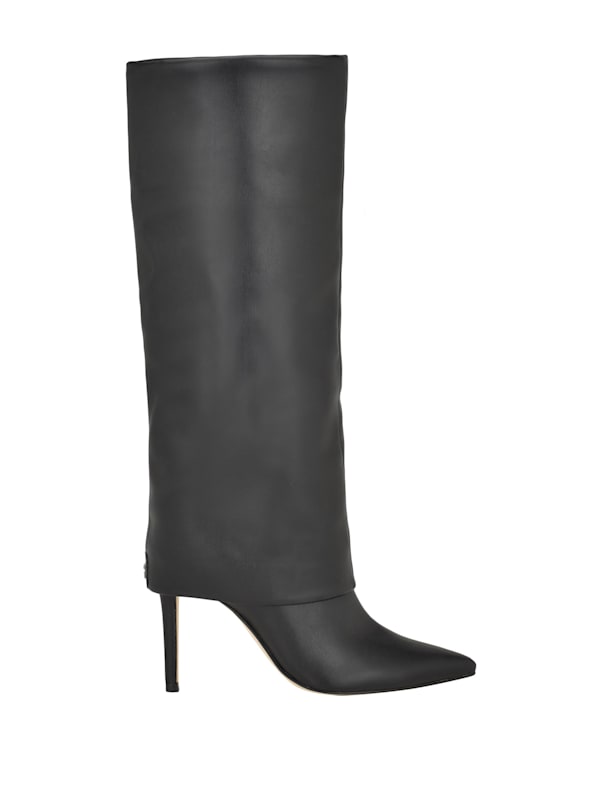 Fold over discount knee high boots