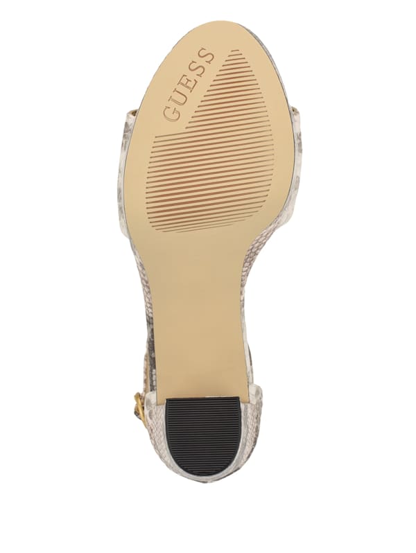Guess snakeskin sandals deals