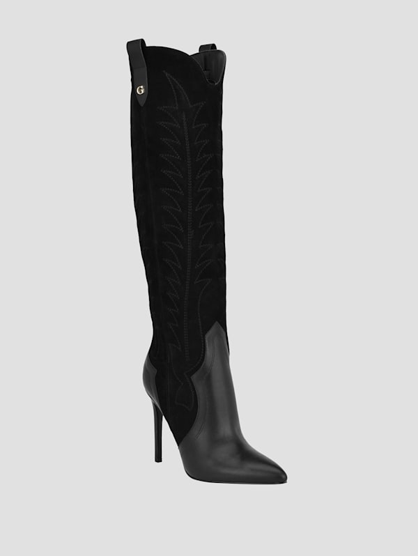 Guess boots over shop the knee