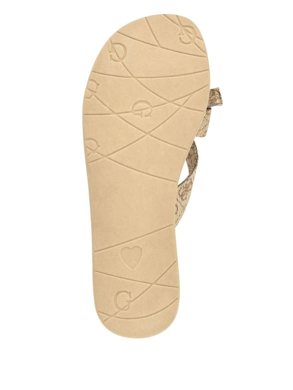 Guess tutu bow flip flops rose gold shop