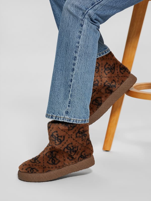 United Quattro G Faux Fur Booties GUESS