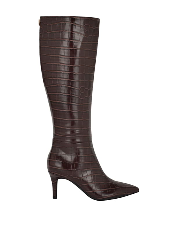 Guess over the knee high heel boots discount