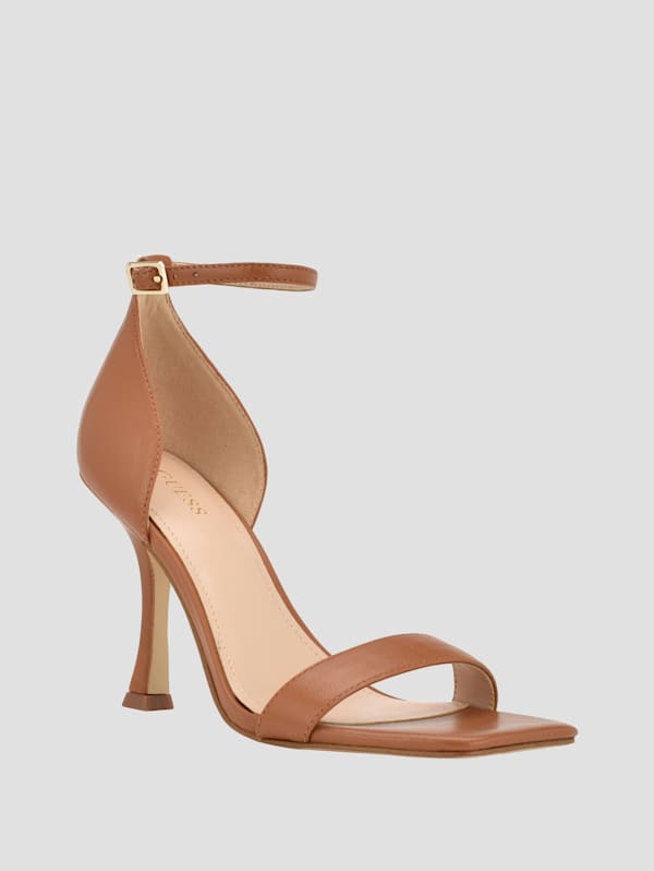 Guess brown heels top