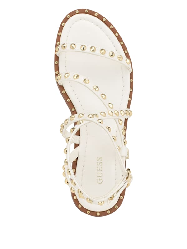 Yamara Studded Strappy Gladiator Sandals GUESS