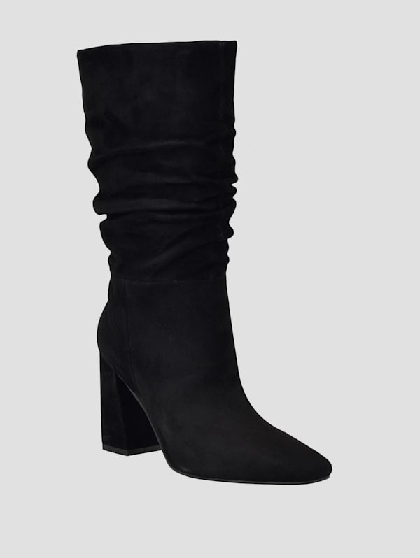 Guess black suede boots outlet