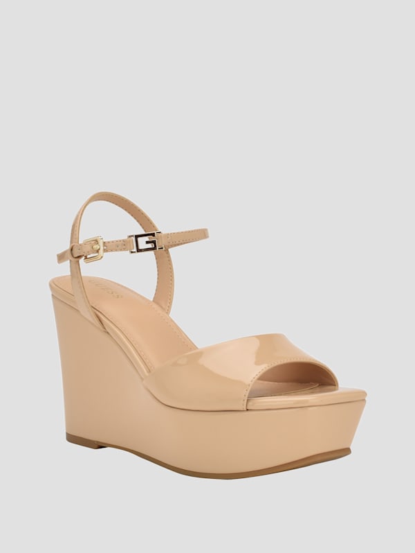 Zione Patent Wedges GUESS