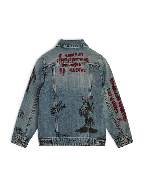 Denim jacket graphic sale