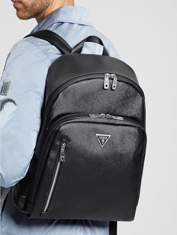 Guess men's leather backpack shop