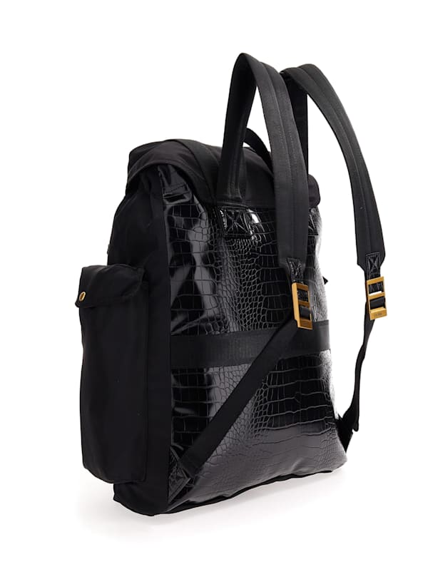 Guess men's leather backpack sale