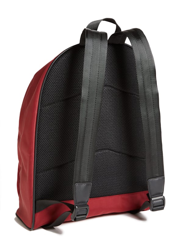 Guess red leather backpack new arrivals