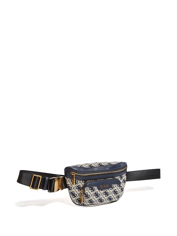 Guess denim fanny pack deals