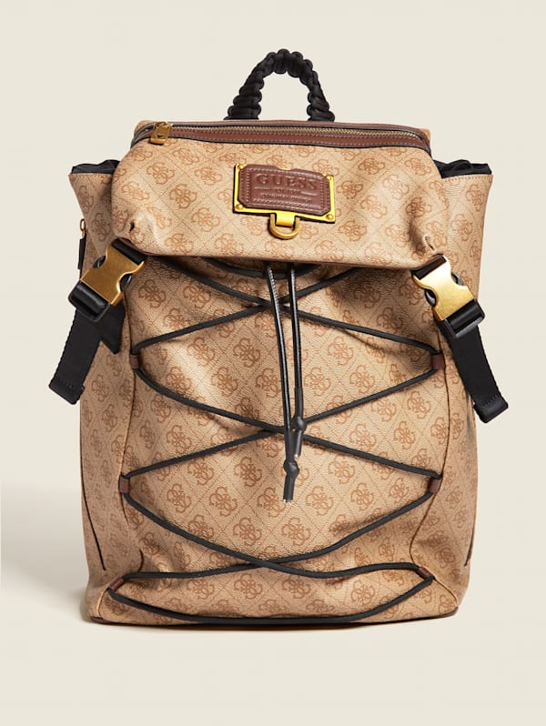 Guess leather backpack discount mens