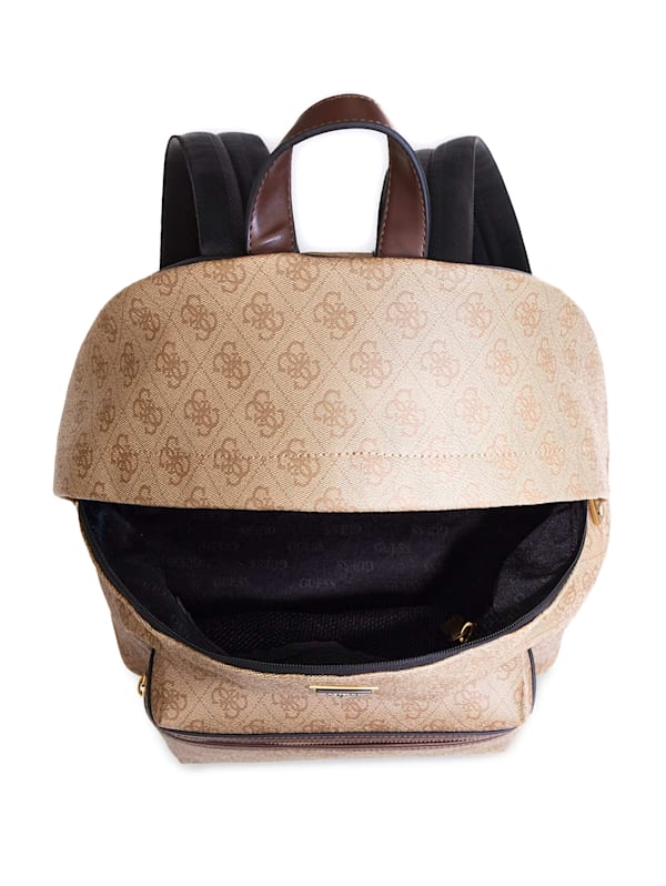Guess kevin logo print backpack discount