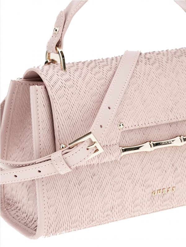 Iris Textured Leather Top Handle Bag Marciano