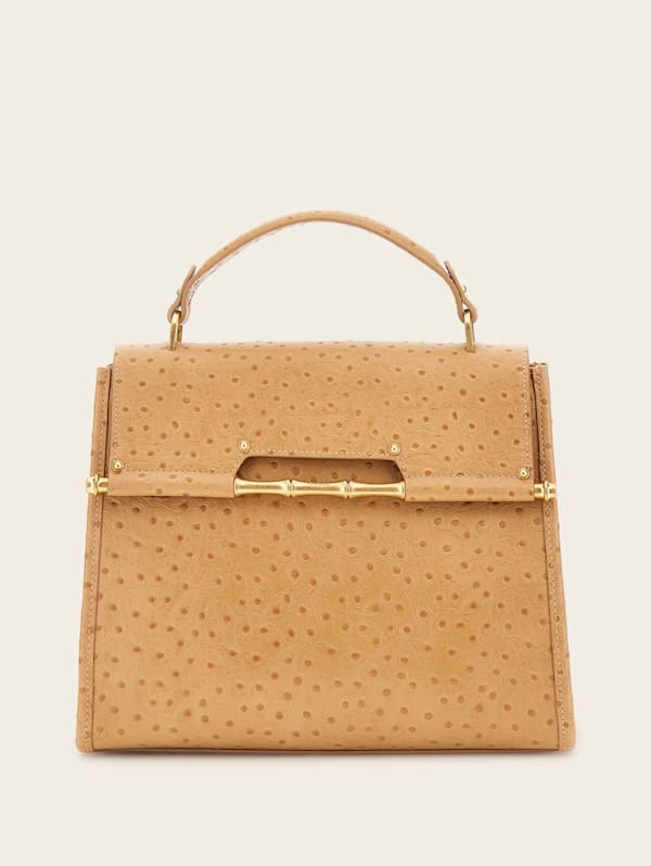 Iris Large Leather Satchel GUESS