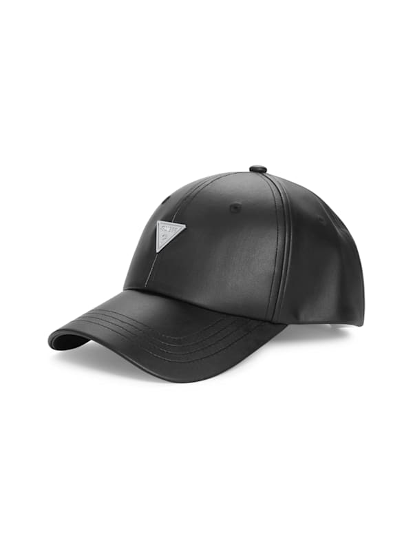 Faux leather hat best sale