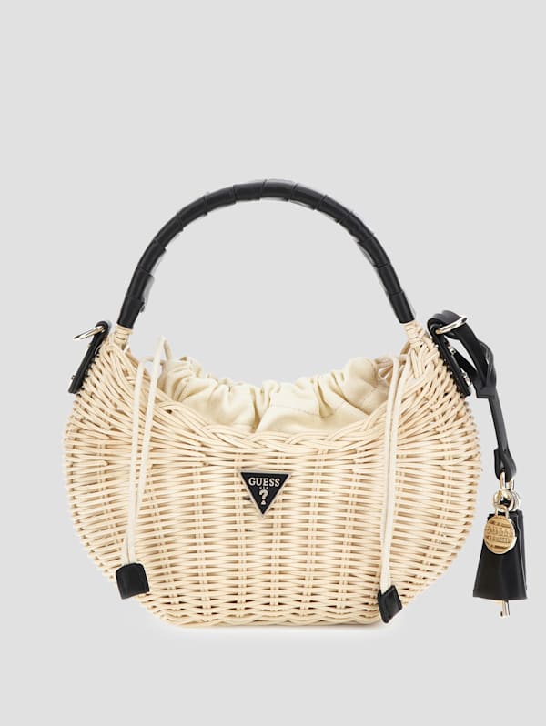 Mini wicker bag store