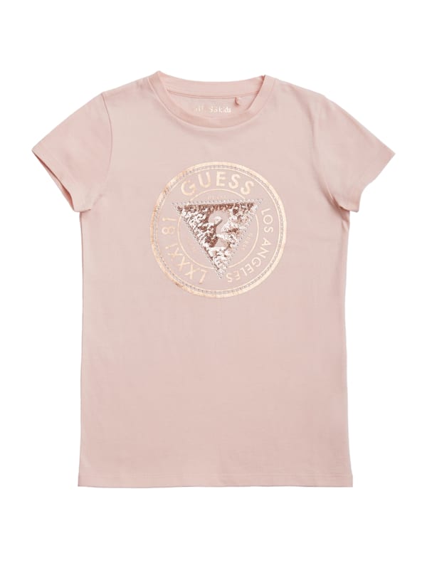 Factory Cheska Embellished Logo Tee 7 14 White