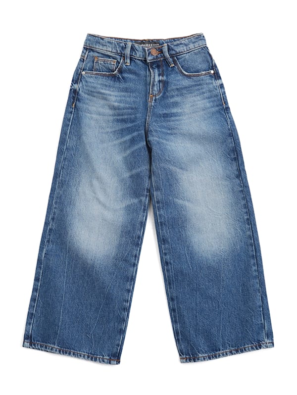 Pantalón denim culotte niña