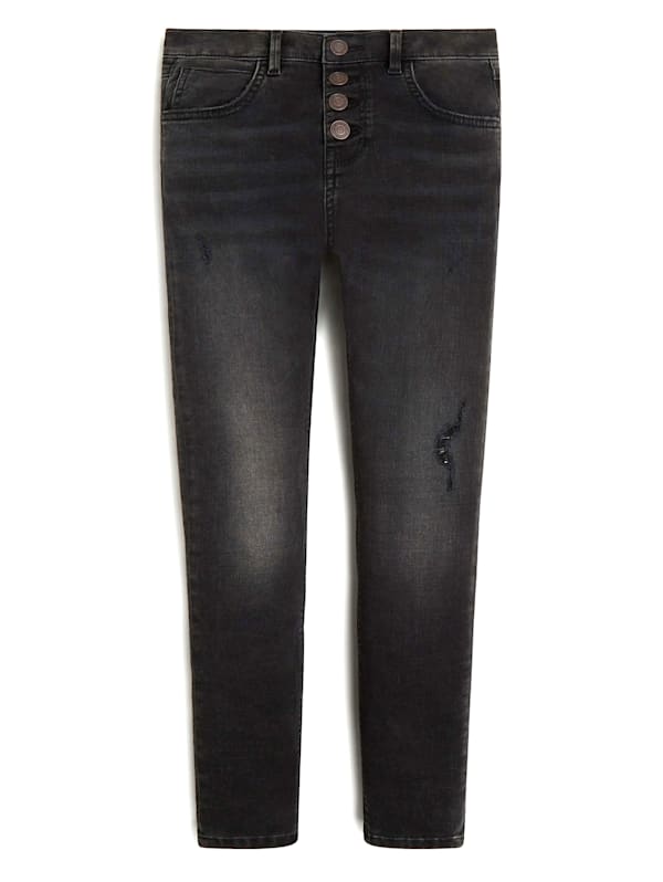 Button-Fly Skinny Jeans (7-14)