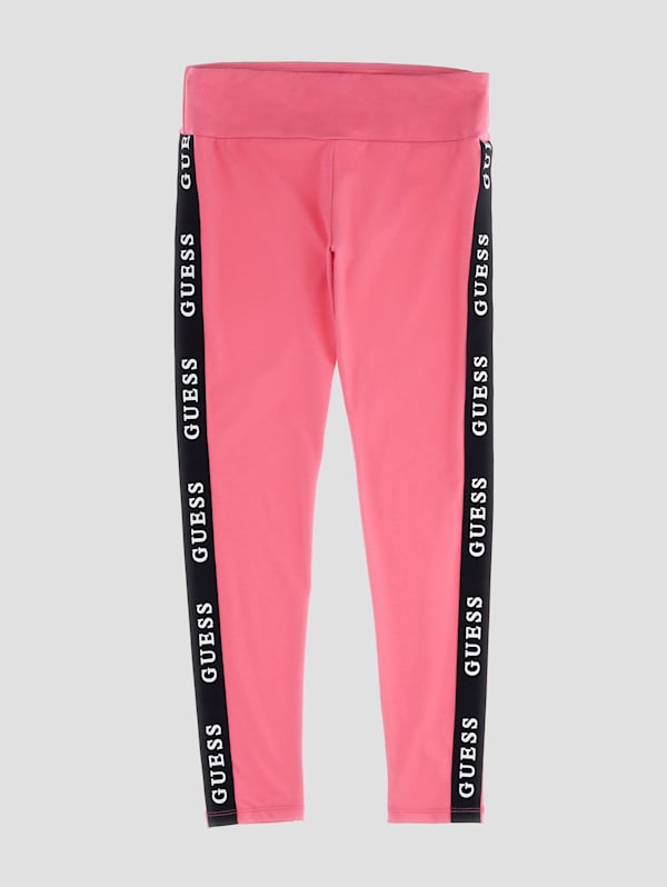 Guess Girls Pink Logo Leggings