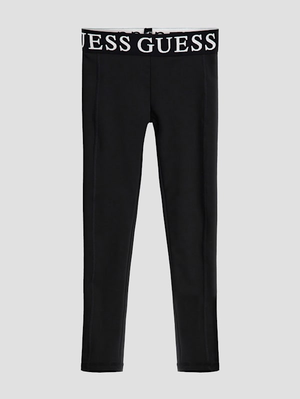 Black Logo Leggings