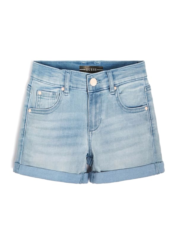 Star Stretch Denim Shorts 7 16 GUESS Canada